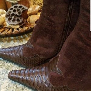 Suede and Leather Boots